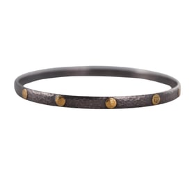 Gurhan 24k Gold Silver Bangle Bracelet