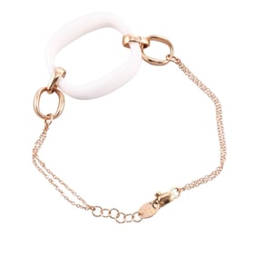 Damiani Gold White Agate Bracelet