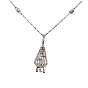 Judith Ripka 18k Gold Diamond Pendant Necklace