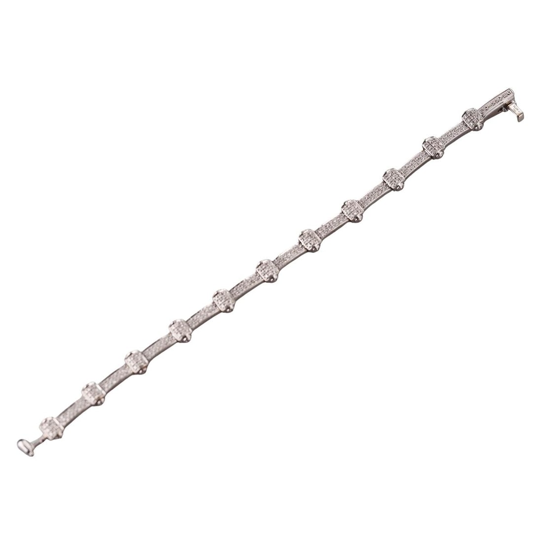 Charriol 18k Gold Diamond Bracelet: Metal : 18k White Gold Designer : Charriol Gemstone : Diamonds approx. 1.00ctw. Measurements : Bracelet is 7 1/8" long and 8mm wide. Marked: : Charriol, Alor 4, 750. Weight: