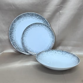 3pc Rosenthal TAC Gropius Palazzo RORO Bianco Dinner Place Setting