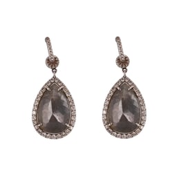 Lorraine Schwartz 18k Gold 14ctw Diamond Drop Earrings