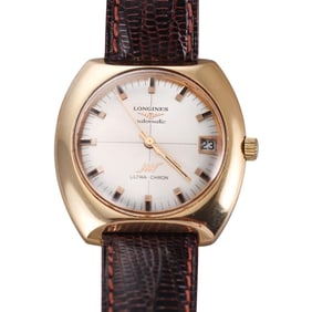 Longines 1970s Ultra-Chron 18k Gold Automatic Watch