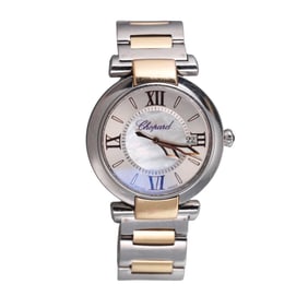 Chopard Imperiale 18k Rose Gold Steel MOP Dial Watch 8532
