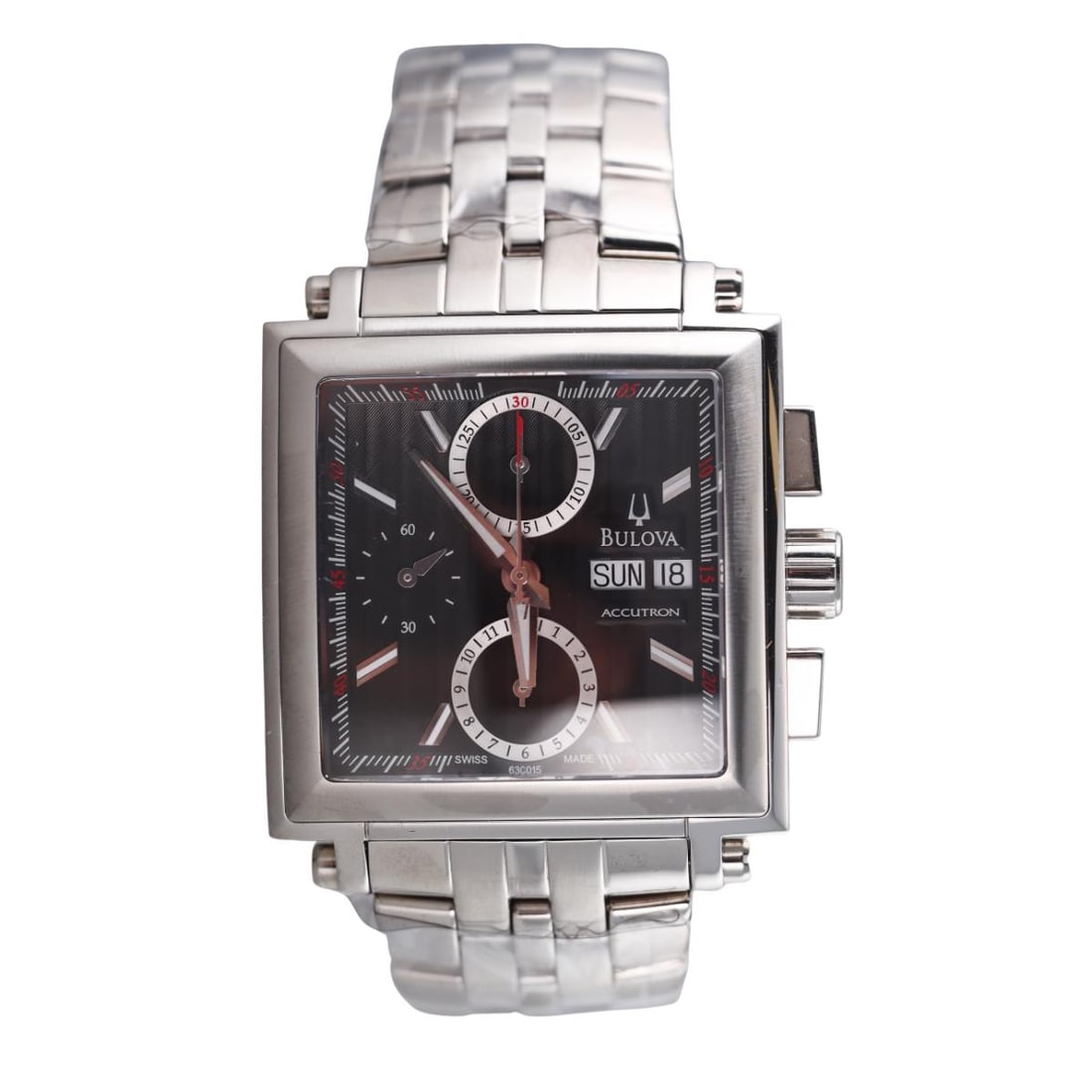 Bulova Accutron Day Date Chronograph Men's Watch 63C015 (1 of 4)