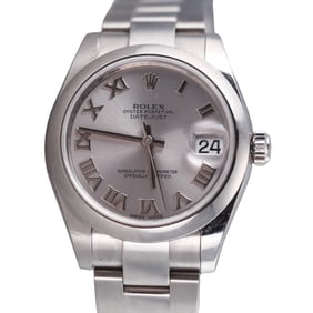 Rolex Datejust Midsize 31mm Silver Dial Stainless Steel Watch 178240