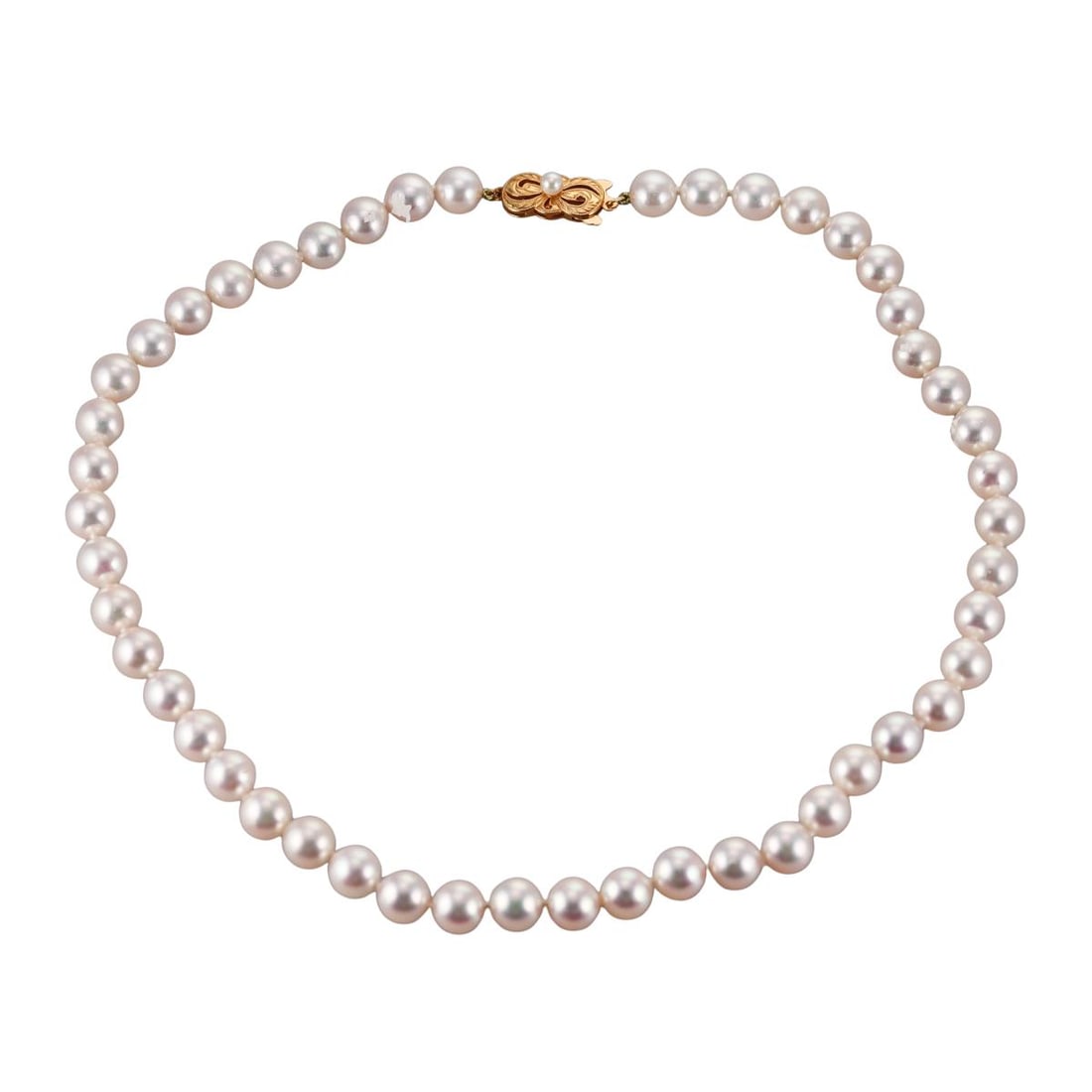 Mikimoto 18k Gold 7.5mm to 8mm Pearl Classic Necklace (1 of 3)