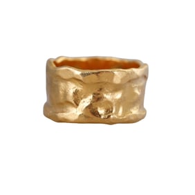 Jean Mahie 22k Gold Wide Band Ring