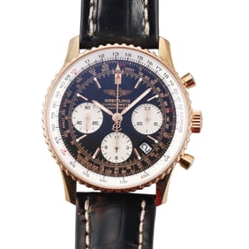 Breitling Navitimer Classic 18k Rose Gold Chronograph Watch R23322