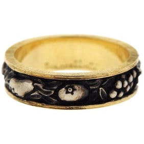 Buccellati Gold Silver Brunito Band Ring
