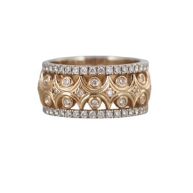 Vintage 14k Gold Diamond Band Ring