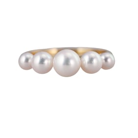 Mikimoto 18k Gold Pearl Ring