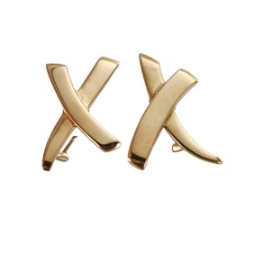 Tiffany & Co Paloma's Graffiti X 18k Gold Earrings