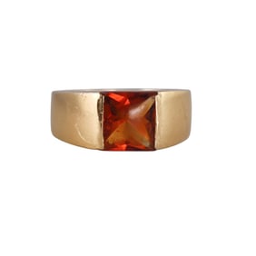 Cartier Tank 18k Gold Citrine Ring