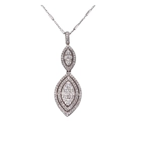 14k Gold Diamond Pendant Necklace