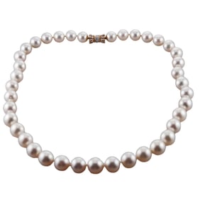 South Sea Pearl Diamond 18k Gold Necklace