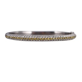 14k Gold Diamond Bangle Bracelet