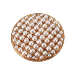 Antique Victorian 14k Gold Pearl Brooch Pendant