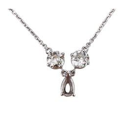14k Gold 1.60ctw Diamond Pendant Necklace