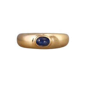 Chaumet 18k Gold Sapphire Band Ring
