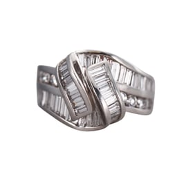 Charles Krypell 4 ctw Diamond Platinum Ring
