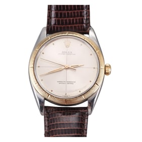 Vintage Rolex Oyster Perpetual 1008 Steel Gold Watch