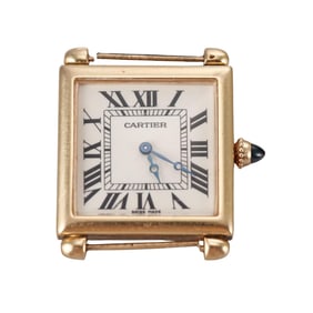Cartier Tank Obus 18k Gold Watch 1630