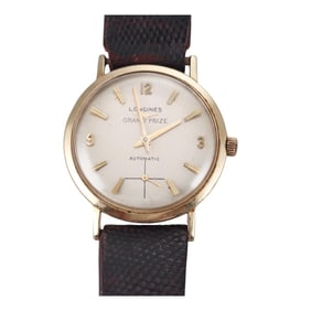 Longines Grand Prize Automatic 14k Gold Watch