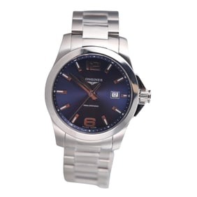 Longines Conquest Stainless Steel Blue Dial Men's Watch L3.759.4