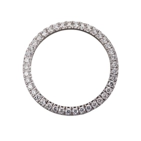 Stainless Steel 1.50ctw Diamond Bezel
