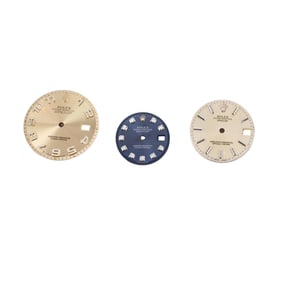 Rolex Tapestry Blue Diamond Concentric Dial Lot of 3