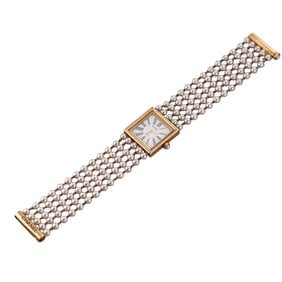Chanel Mademoiselle Vintage 18k Gold Pearl Ladies Watch Bracelet R.K.34113