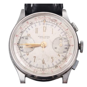 Vintage Philippe Watch Steel Chronograph