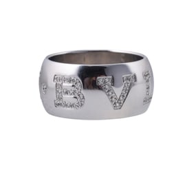 Bvlgari Bulgari 18k Gold Diamond Band Ring