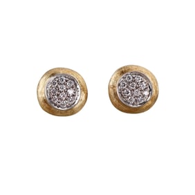 Marco Bicego Jaipur 18k Gold Diamond Stud Earrings