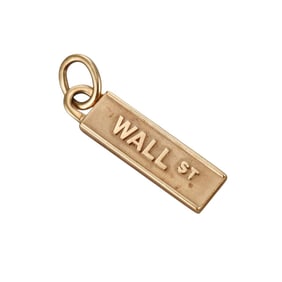 Tiffany & Co 18k Gold Wall Street Pendant Bar
