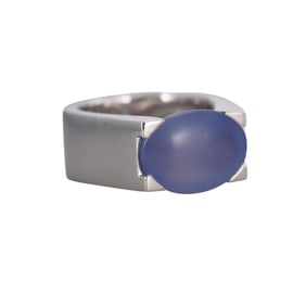 Cartier 18k Gold Chalcedony Ring