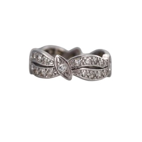 Midcentury Platinum Diamond Ring