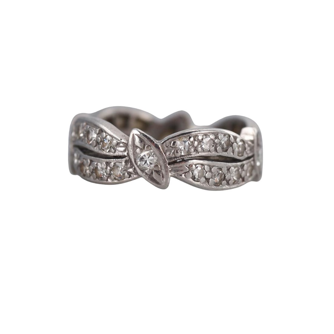 Midcentury Platinum Diamond Ring (1 of 3)