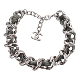 Chanel Vintage Base Metal Chain Large Necklace