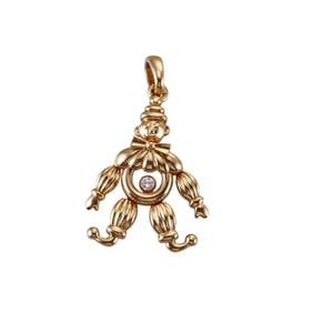 Chopard Happy Diamonds 18k Gold Clown Pendant