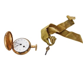 Antique English 18k Gold Fusee Pocket Watch