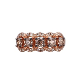 LeVian Le Vian 14k Rose Gold Diamond Ring
