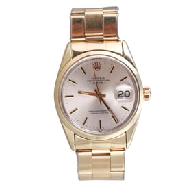 Rolex Oyster Date Gold Steel Watch 1550