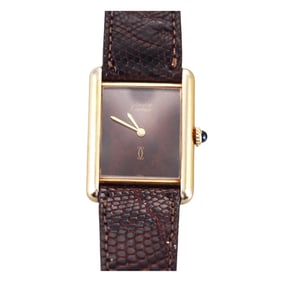 Must De Cartier Tank Vermeil Manual Wind Watch 6185361