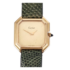 Cartier Ceinture 18k Gold Plated Manual Wind Watch 28635