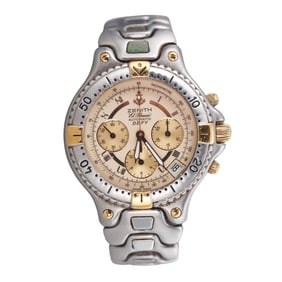Zenith Defy El Primero Two Tone Chronograph Automatic Watch 19.2000.400