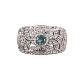 LeVian Le Vian 14k Gold Diamond Half Band Ring