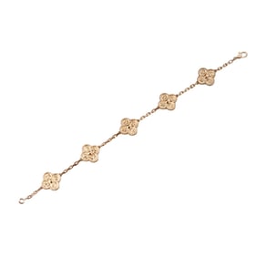 Van Cleef & Arpels Vintage Alhambra 18k Yellow Gold Bracelet