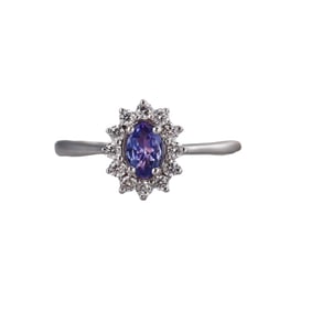 Kallati Tanzanite Diamond Gold Ring